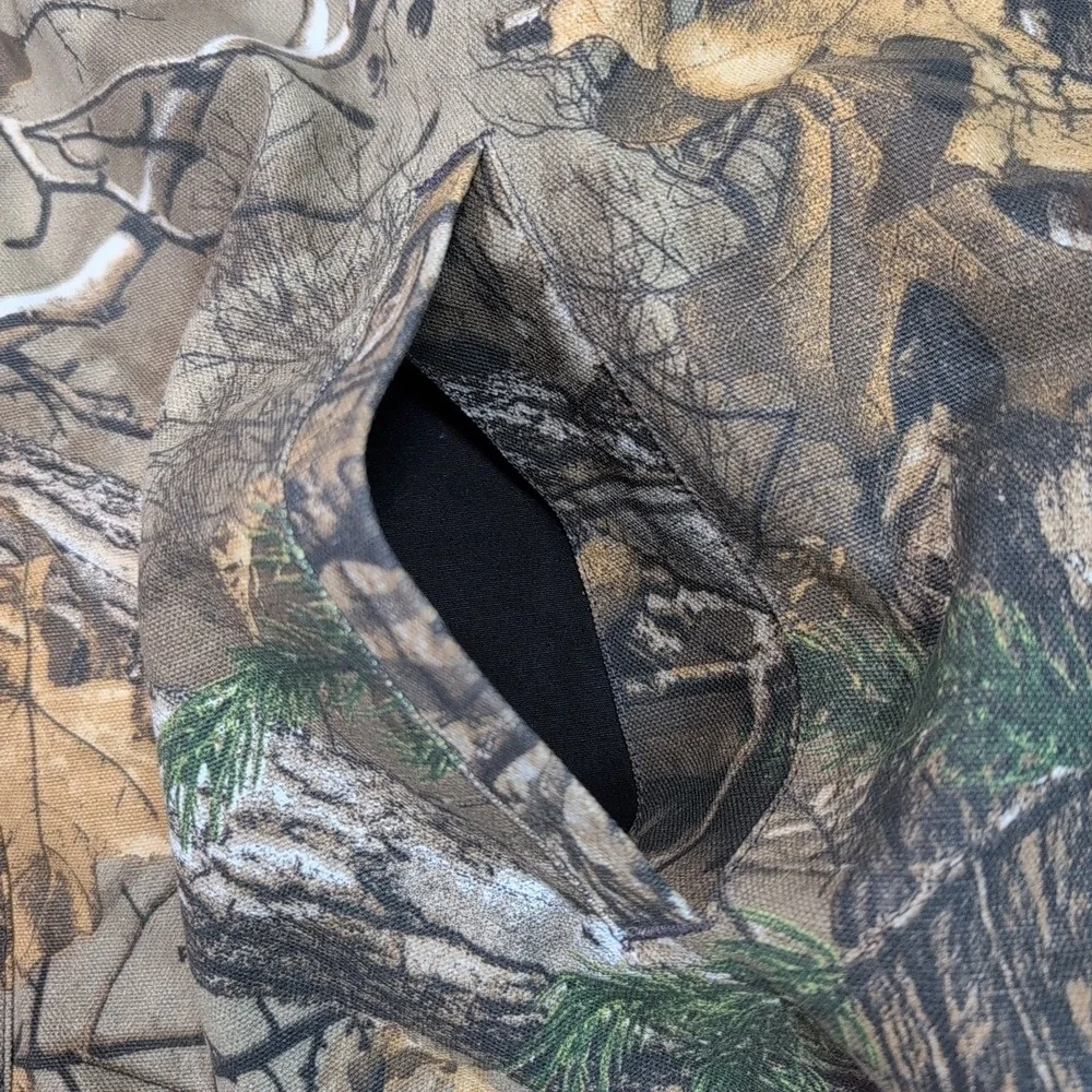 VTG Carhartt Jacket Mens XXL Camo Canvas Woodlands Hunting Barn Chore Realtree
